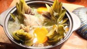 cach lam mon gio heo ham bong atiso